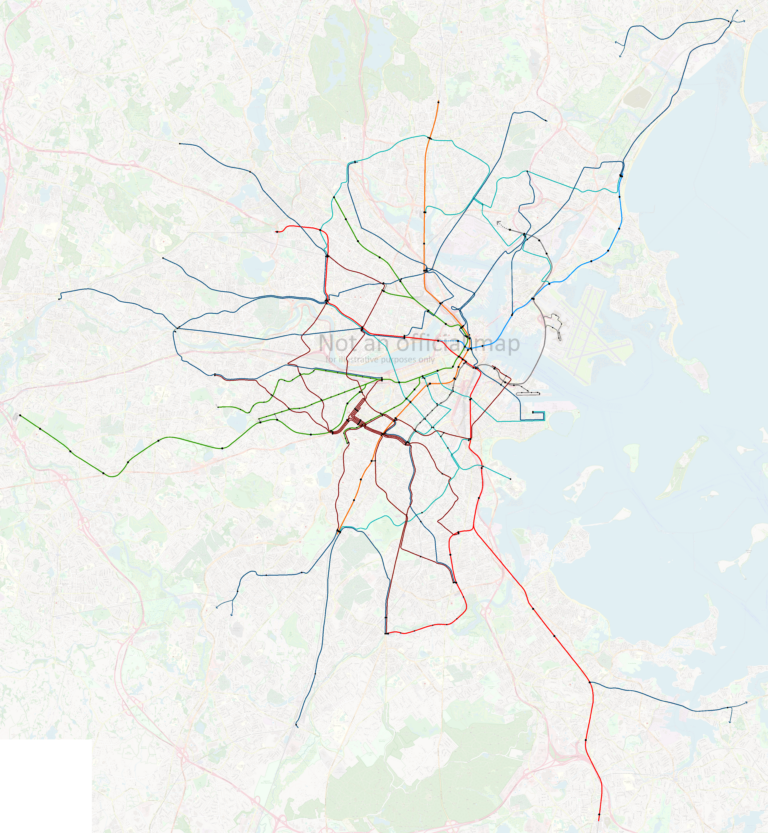 Mapping The MBTA Bus Network Redesign - Rails, Roads, And Riverside