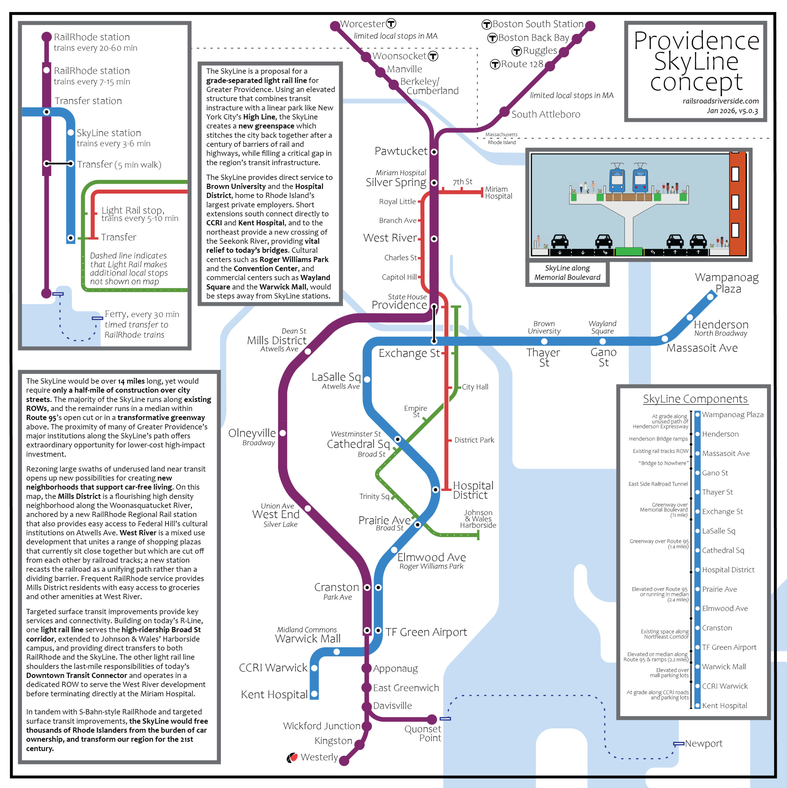 Introducing the Providence SkyLine - Rails, Roads, and Riverside